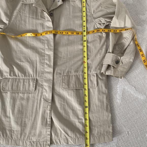 Liz Claiborne Lizwear jeans short, boxy fit trench jacket Size Small Petite - Picture 12 of 12